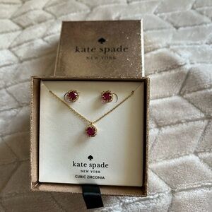 NWT Kate spade necklace and earrings set